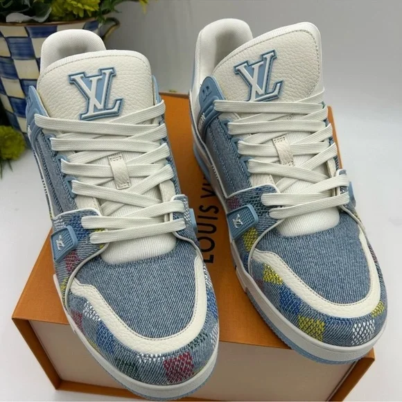 Men’s Louis Vuitton X Murakami trainer sneaker size 10 fits 11 US. Made Italy. - Picture 2 of 12